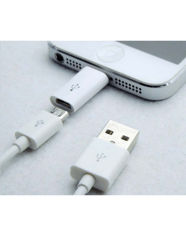 Apple iPhone 6 ir mikro USB adapteris